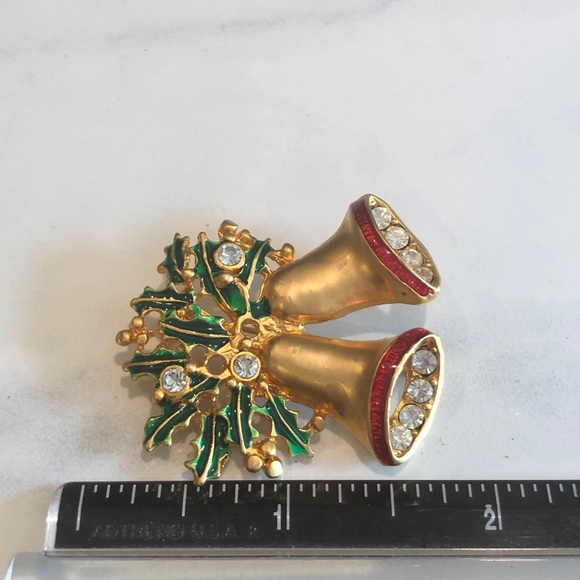 Vintage Christmas bells brooch - Picture 5 of 5